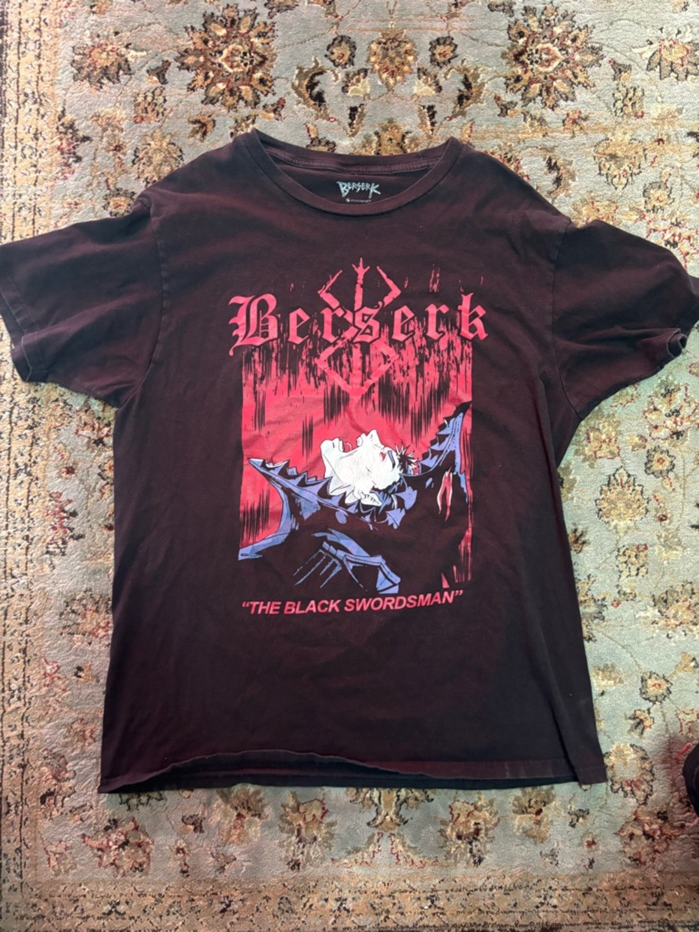 Vintage Berserk Anime “The Black Swordsman" Graphic Tee Nerd Punk  Crunchyroll